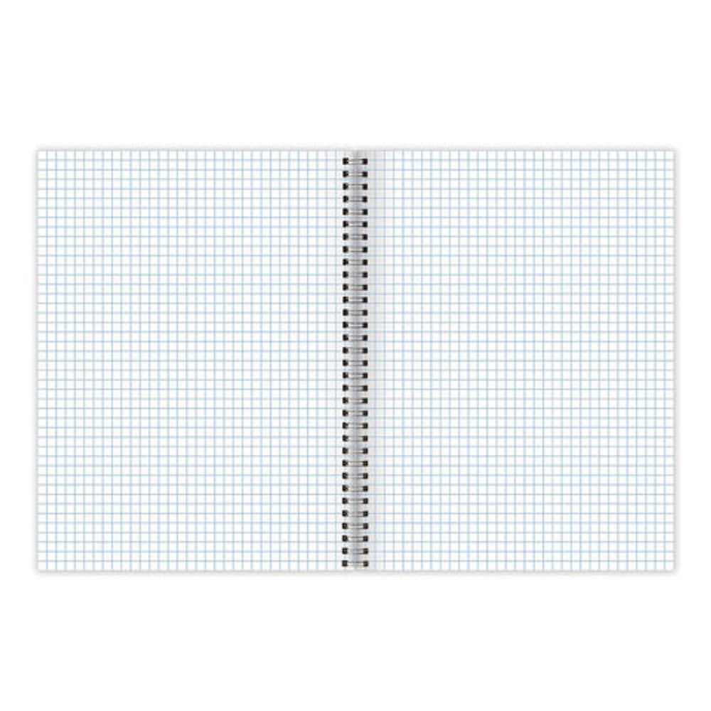 Тетрадь А4, 80 л., BRAUBERG, гребень, клетка, обложка твердая, "Color", 404055, 4шт