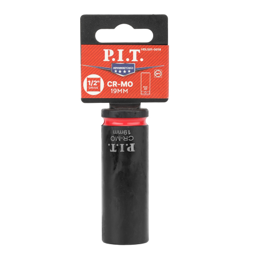 Головка торцевая ударная P.I.T. ADVANCE HDLS01-0019 (HEX 19мм, 1/2", макс. 240Нм, 52х78мм, 42CrMo)