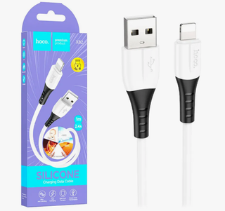 Шнур USB - Айфон lighting (2,4Ам\1,0м) белый HOCO X82