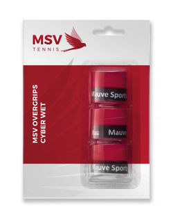 Теннисные намотки MSV Cyber Wet Overgrip red 3P