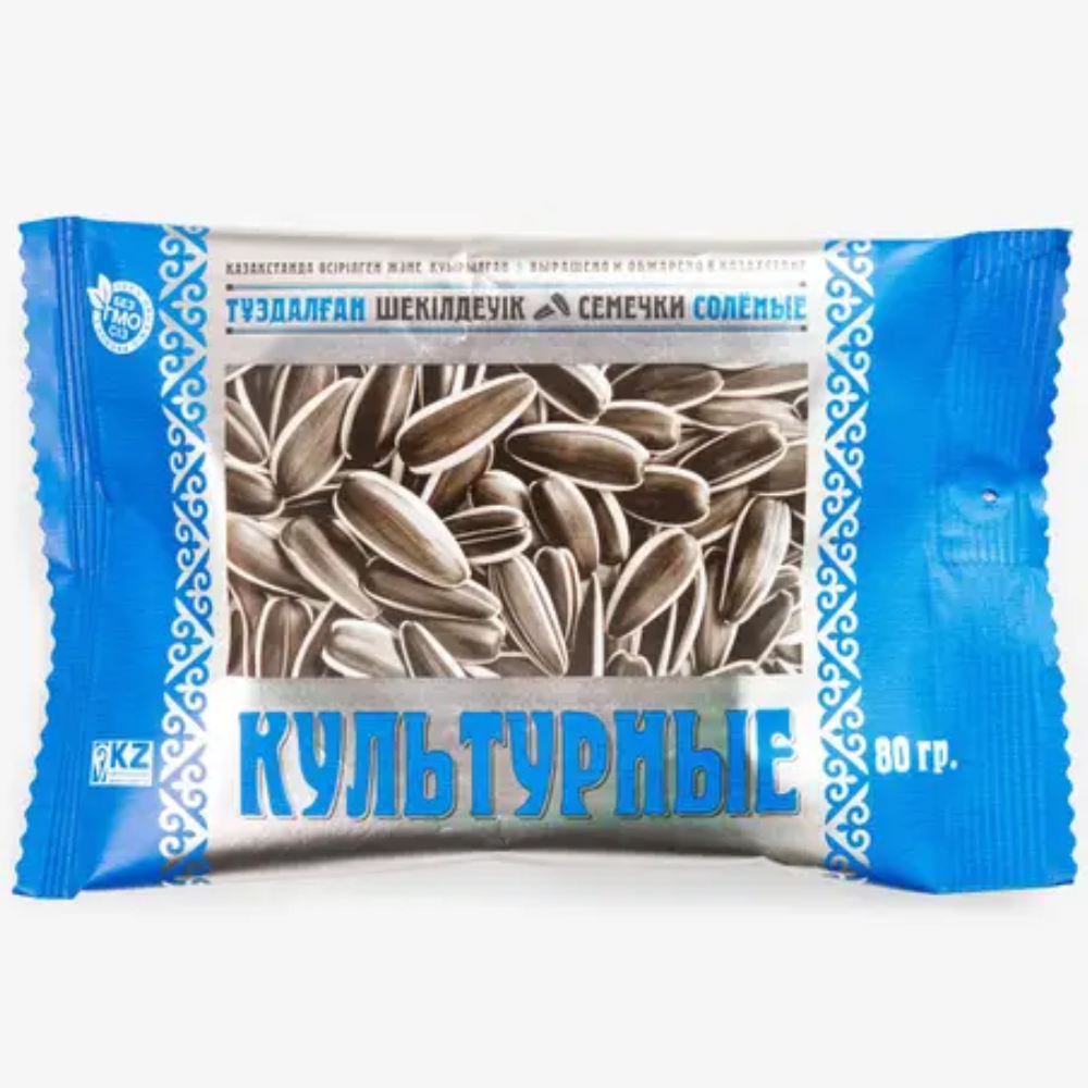 Семечки Культурные жареные полосатые соленые 80 гр