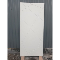 Входная металлическая дверь RеX (РЕКС) 8  Венге ФЛ-33 / ФЛ-291 (Лучи) Силк сноу ( белый матовый, без текстуры)
