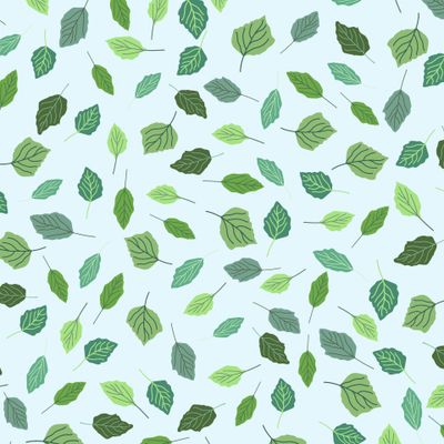 Весна идет! Экологичный принт с листьями и небом