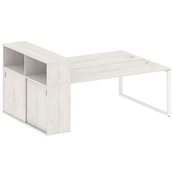 Метал Систем Рабочая станция с шкафом-купе на О-образном м/к БО.РС-СШК-2.5 Т