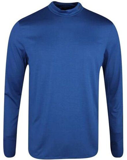 Теннисная футболка BOSS Slim-fit Long-Sleeved Tock Active - Blue