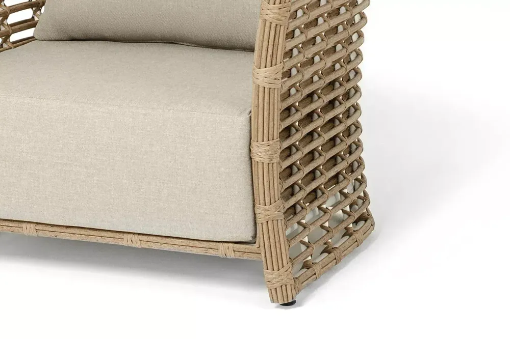 "Валенсия" кресло из искусственного ротанга, цвет соломенный