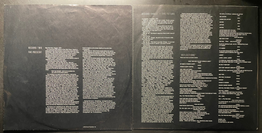 Frank Sinatra ‎– Trilogy: Past, Present & Future 3LP (Германия 1980г.)