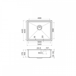 Кухонная мойка Omoikiri Kasen 54-16 INT IN