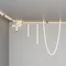 Набор для вертикального накладного монтажа круглого неона 360° D18 черный Led Strip 201151