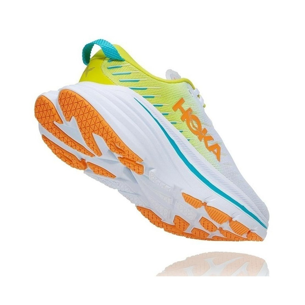 Кроссовки мужские HOKA M BONDI X White / Evening Primrose