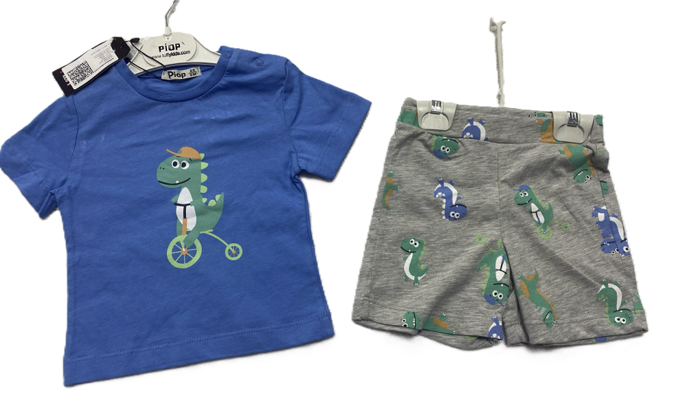 Комплект летний на мальчика из хлопка турецкий на рост 68,74,80 см