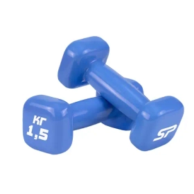 Гантели виниловые ESPADO 1,5 кг, голубой (пара)