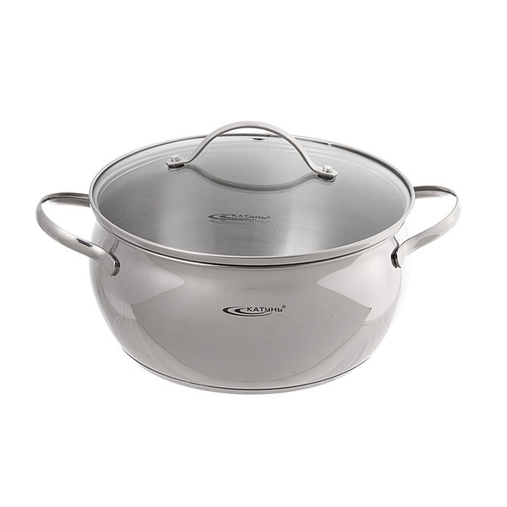 Кастрюля нерж, 1.6 л, с крыш, Катунь, Медея, КТ-АР-011-16, индукц