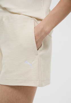 Шорты спортивные женские PUMA PREMIUM ESS A-Line Shorts 4' Jacquard