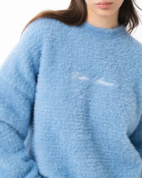Свитер Wispy Clouds голубой - фото 6