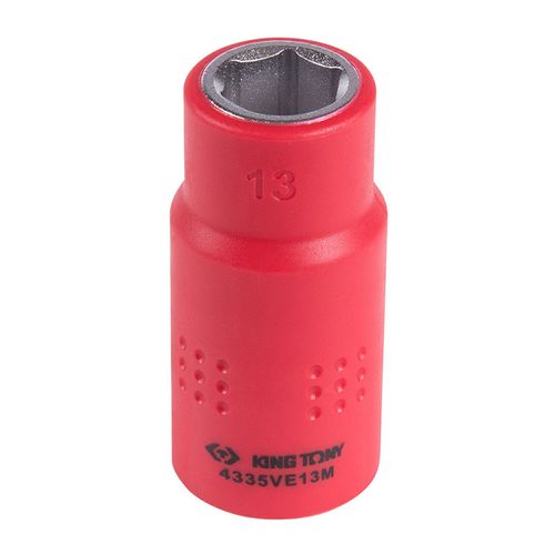 KING TONY (4335VE13M) Головка торцевая диэлектрическая шестигранная 1/2", 13 мм