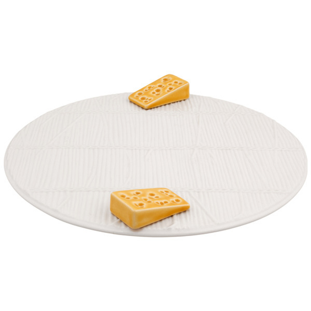 Блюдо для сыра с ручками Bordallo Pinheiro Сыр 26см белое