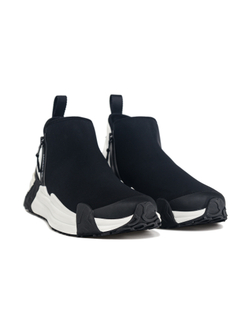 MONCLER кроссовки- черно-белый