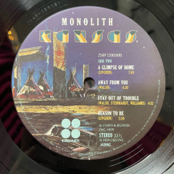 Винтажная виниловая пластинка LP Kansas Monolith (Japan 1979) (No Obi) On The Other Side