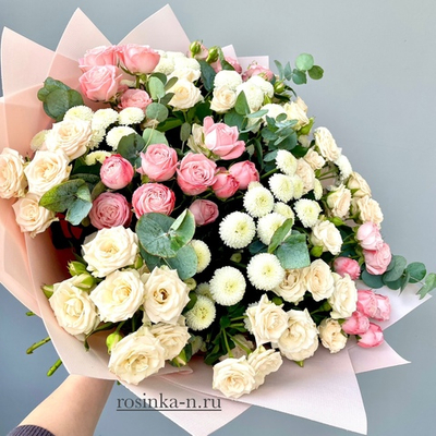 Букет Микс (Хризантема, Кустовая роза)