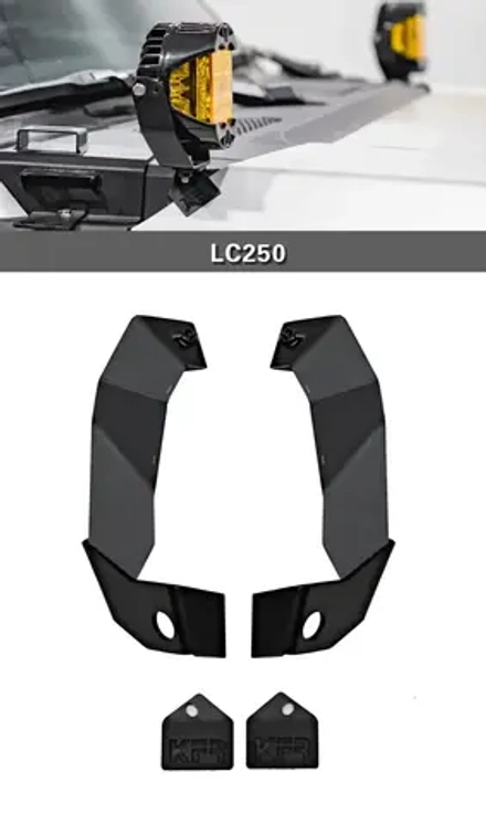 Крепление для установки дополнительного света для Toyota Land Cruiser Prado 250 LC250 Крузак Тойота доп фары кронштейны