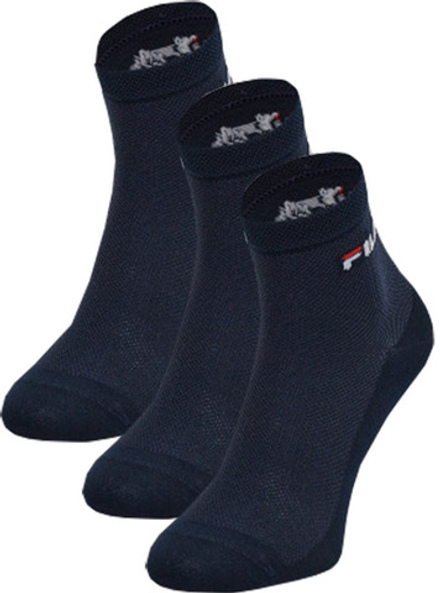 Теннисные носки Fila Quarter Mercerized Cotton 3P - navy