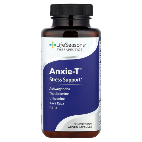 LifeSeasons, Антистрессовое средство Anxie-T, 60 вегетарианских капсул