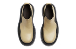 Bottega Veneta Tire Top Grain Cow Leather Ankle Length Chelsea Boots Men"s Yellow