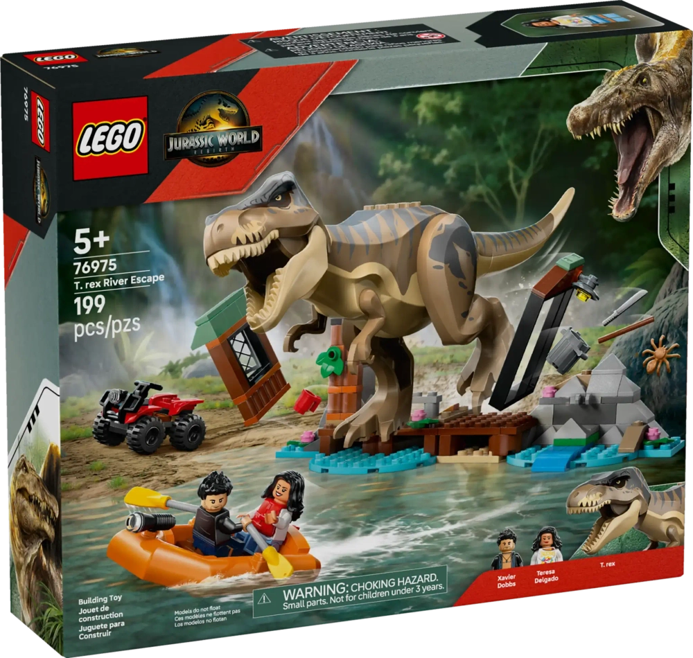 Конструктор LEGO Jurassic World 76975 Побег из реки Тираннозавра Рекса
