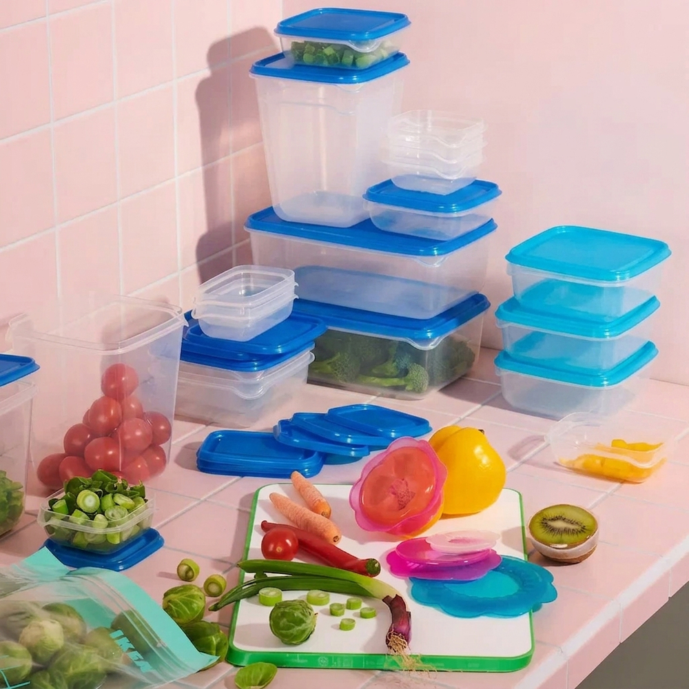 Набор контейнеров с крышкой для сыпучих продуктов Torrfoder (17 шт), полипропилен