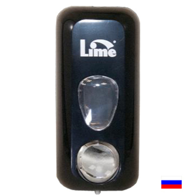 Диспенсер д/жидкого мыла в пакетах LIME 0,6л, черный (971102)
