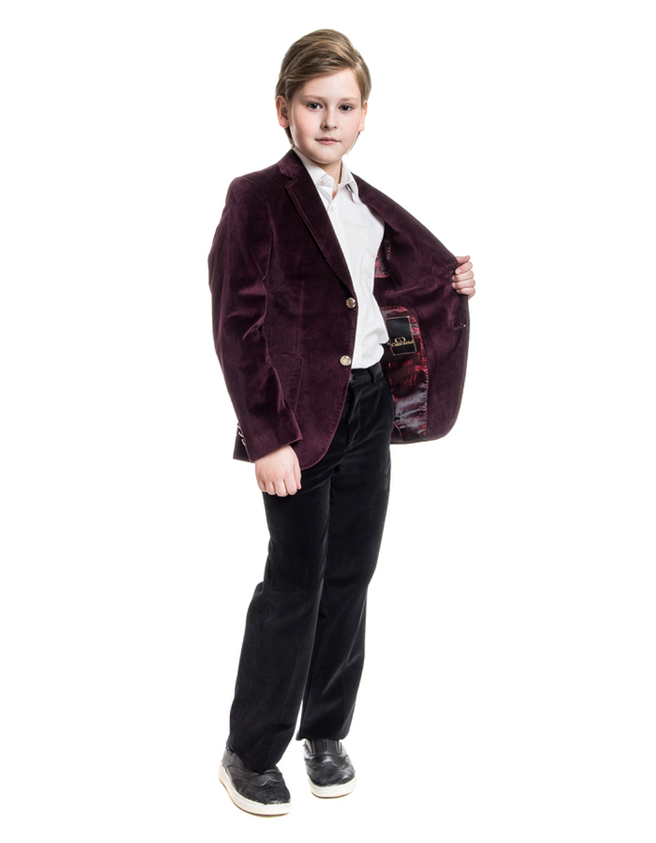 Пиджак для мальчика из бархата