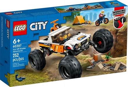 Конструктор LEGO CITY Приключения на внедорожнике 4x4 60387