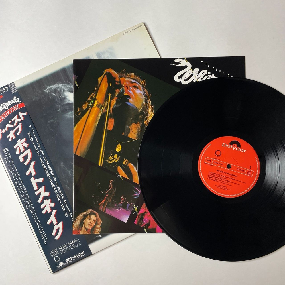 Винтажная виниловая пластинка LP The Best Of Whitesnake (Japan 1981) (Obi) Love Hunter