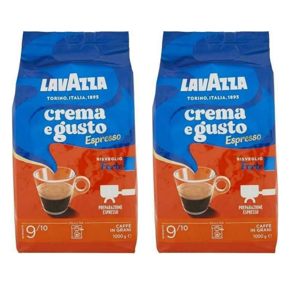 Кофе в зернах Lavazza Crema e Gusto Forte 1 кг, 2 шт