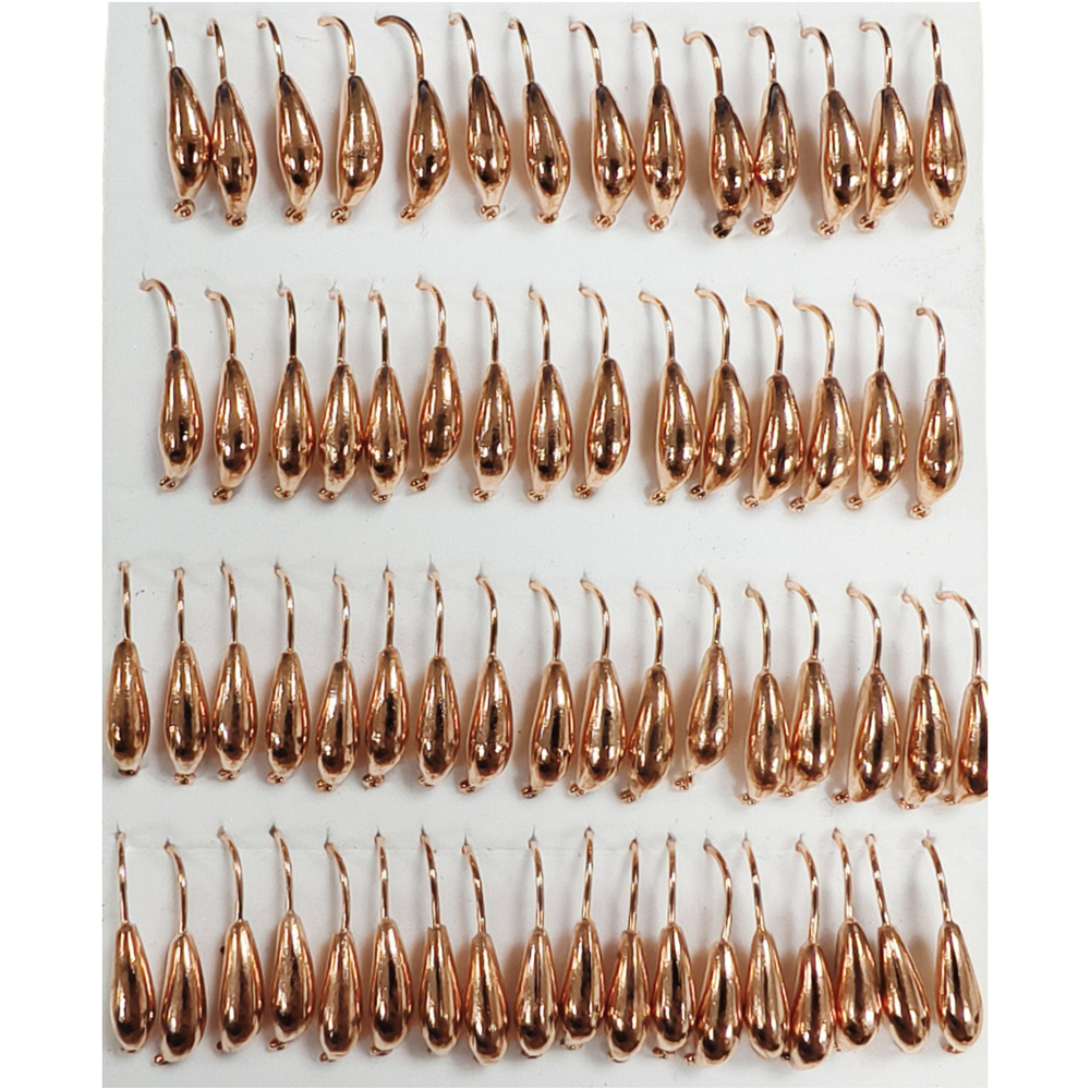 Мормышки вольфрамовые №3 Банан, цвет медь, 0,83 гр.( набор 10 штук) цена указана за 1 штук