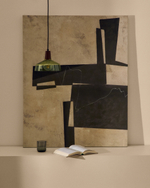 Fida Зеленый абстрактный холст 118 x 94 см