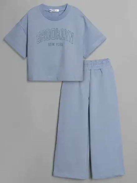 Костюм для девочки, футболка и брюки