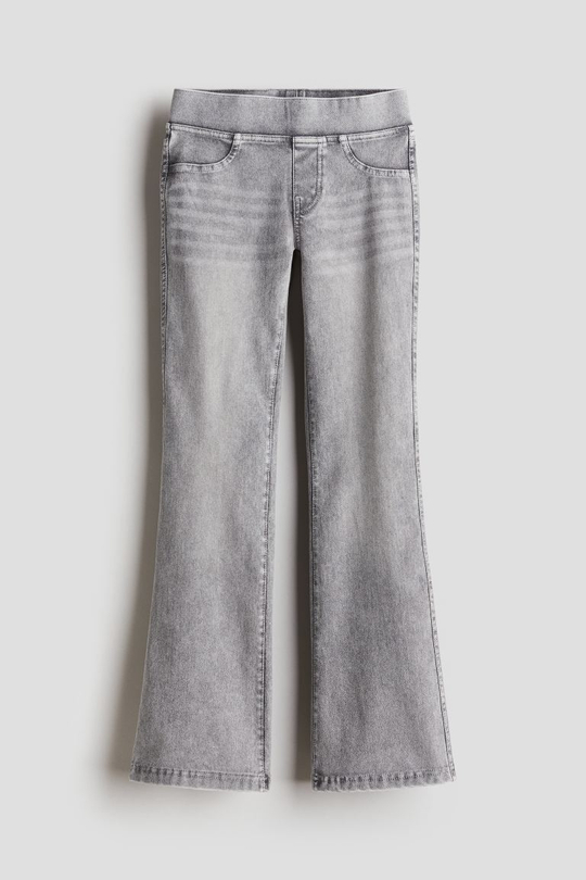 H&M Расклешенные джеггинсы, серый