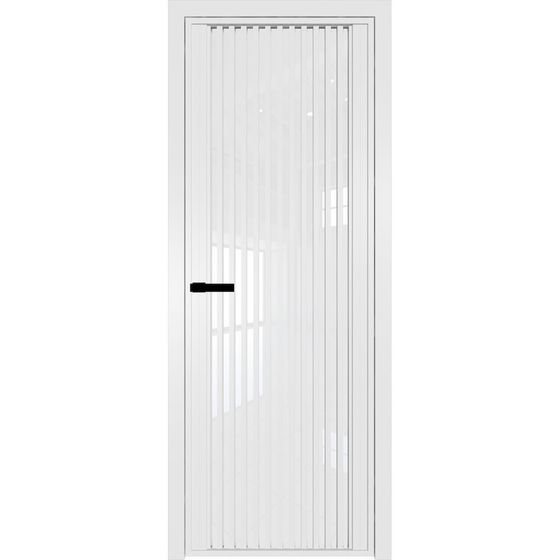 Алюминиевая дверь 3AGP вайт стекло белый триплекс