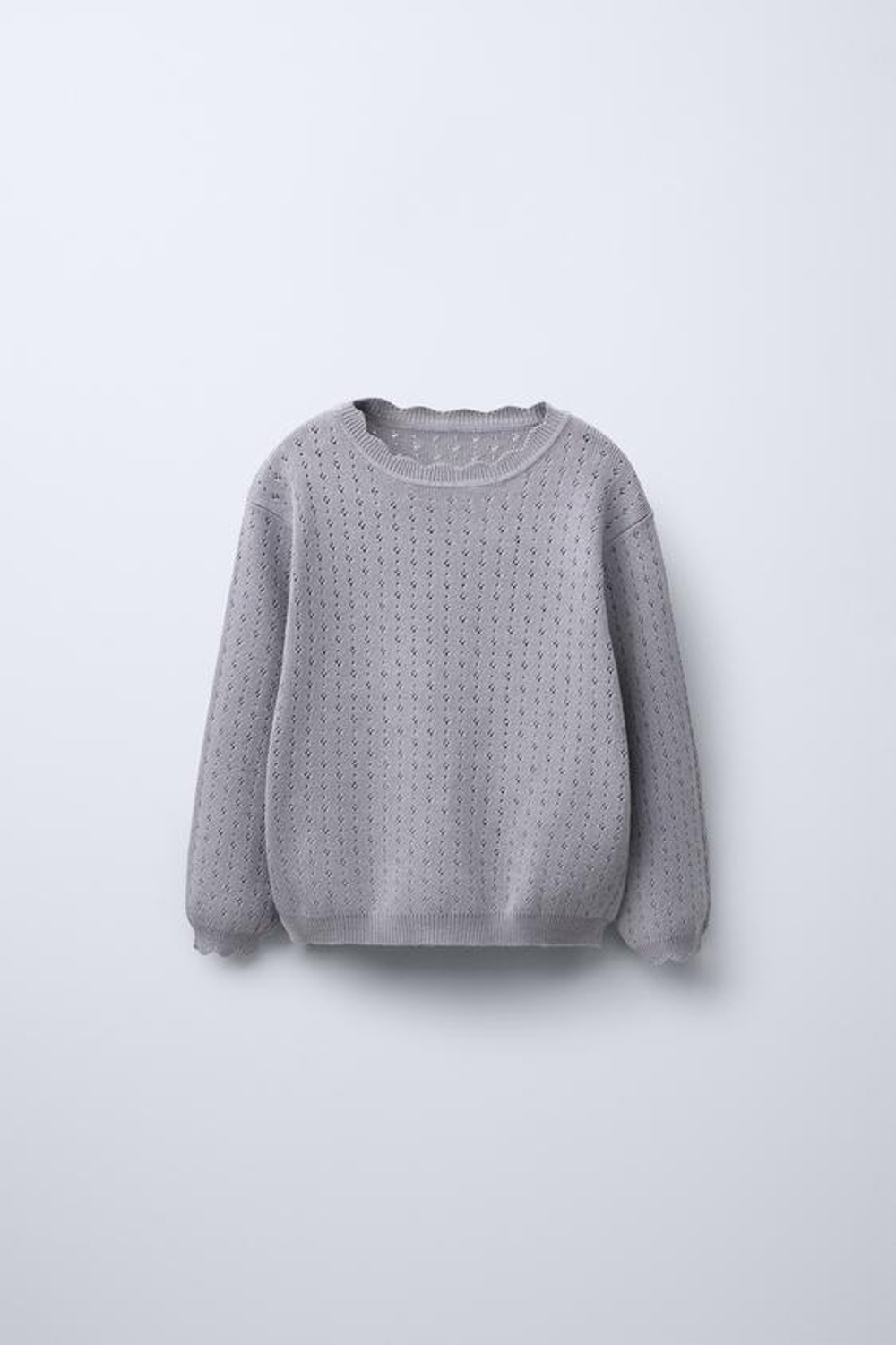 ZARA СВИТЕР С ЦВЕТОЧНЫМ ПРИНТОМ И БАНДАНОЙ, СЕРО-СИНИЙ