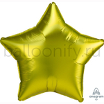 Фольгированная фигура, звезда, 19"/48СМ Сатин Lemon