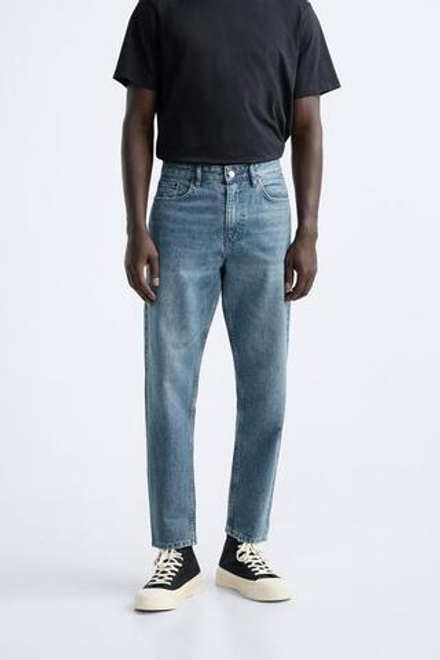 ZARA ДЖИНСЫ SLIM FIT, ЗЕЛЕНОВАТО-СИНИЙ