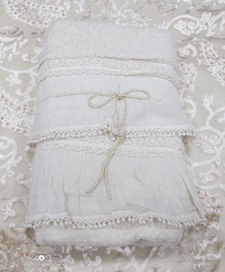 Набор полотенец 2шт Opificio Dei Sogni Violette bianco белый