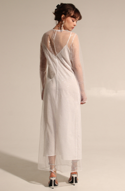 Платье макси пайетки