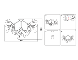 Ambrella Потолочная люстра Traditional TR3018