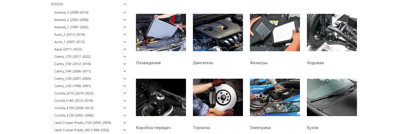 Каталог запчастей