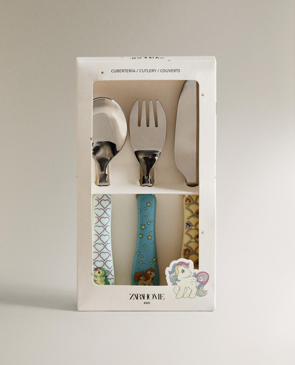 Zara Home набор столовых приборов из нержавеющей стали, цвет разноцветный, 18 см · 9610/311