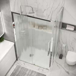 Душевой уголок Grossman Cosmo 130х70 120.K33.02.1370.10.02 профиль Хром стекло шиншилла