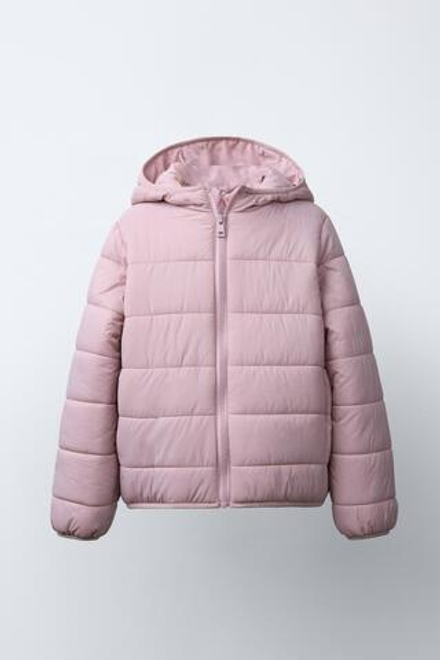 ZARA ЛЕГКАЯ КУРТКА С КАПЮШОНОМ, ЦВЕТ РОЗОВОГО МЕЛА